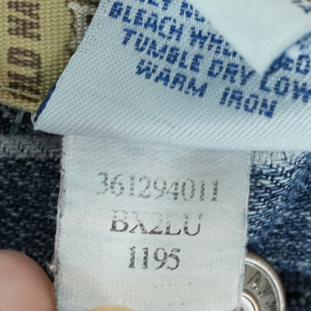 Vintage 90s Old Navy Jeans Womens 8 Regular Blue‎ Bootcut Tramp Stamp Distressed - Picture 7 of 13